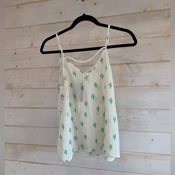 Only | White Cactus Print Camisole NWT - Picture 5 of 5